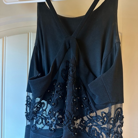 Cache Black Beaded Formal Dress, Size 3-4 - Picture 5 of 10